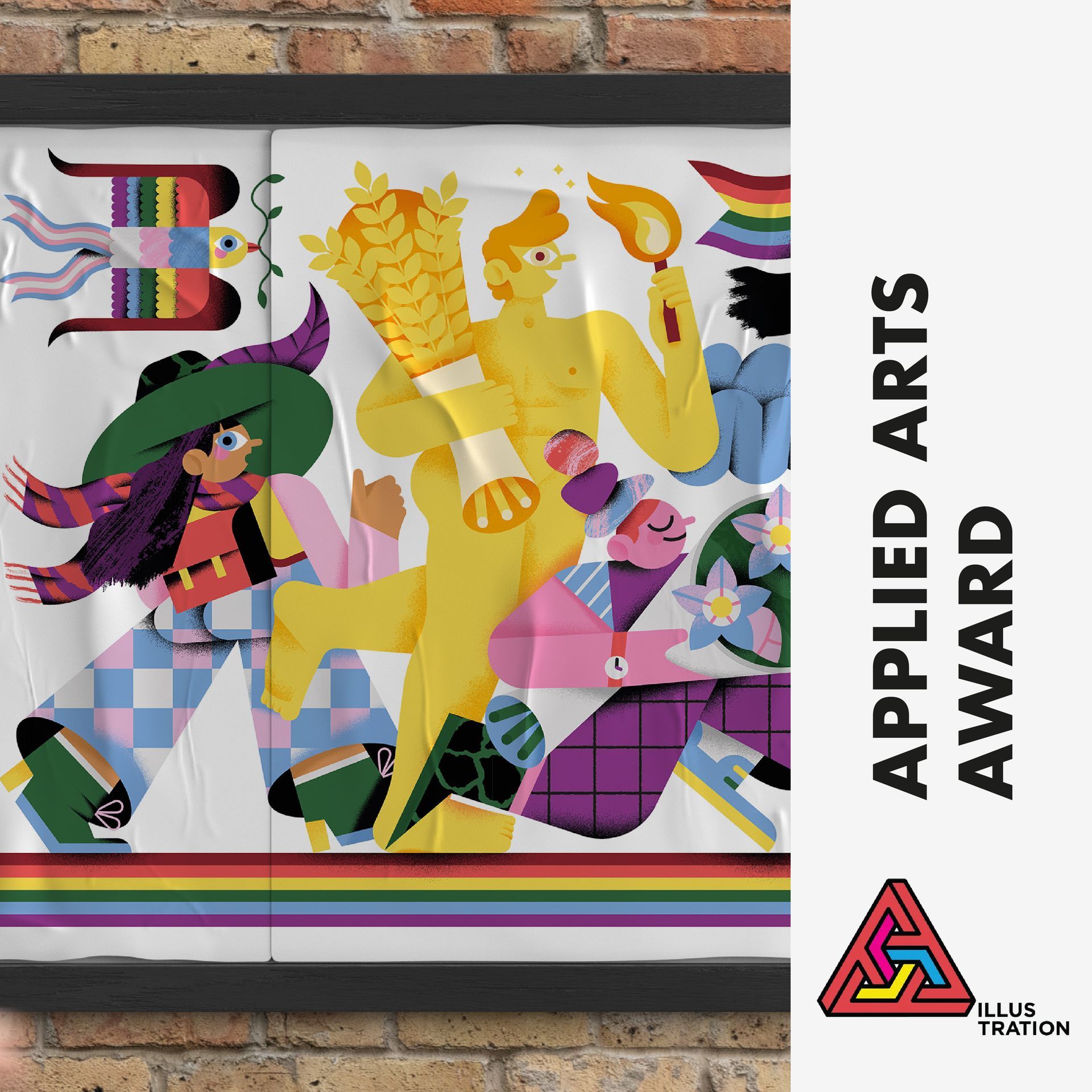 Rainbow Resource Centre Gala. Illustration for a poster. Applied Arts award