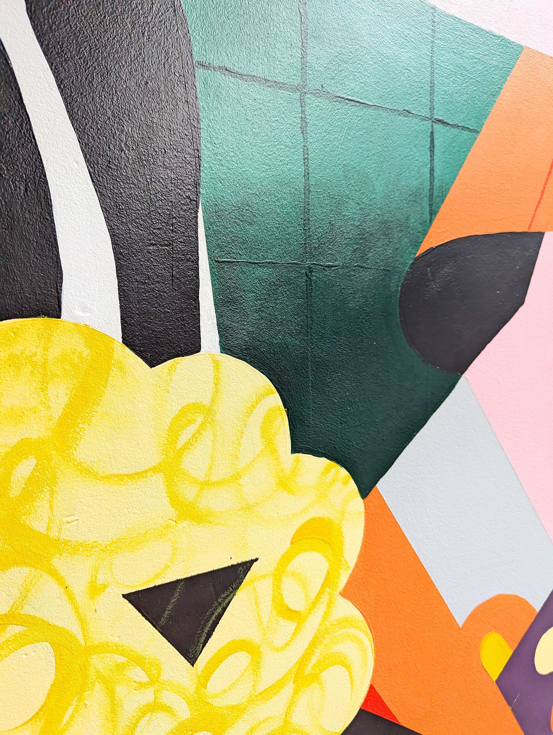 Palais des congres. Illustrations for a mural hallway