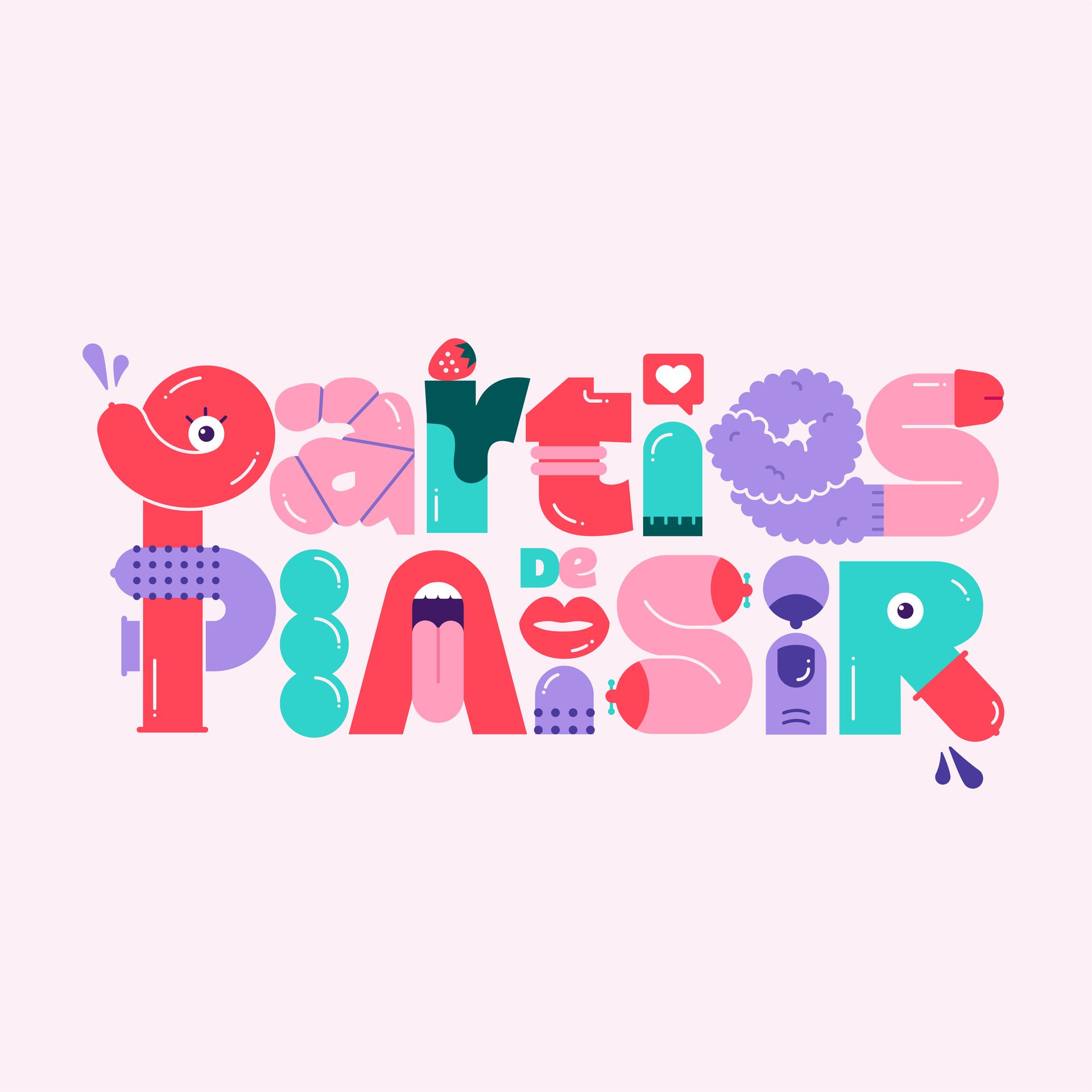 Parties de plaisir. Logo for a sexual education video