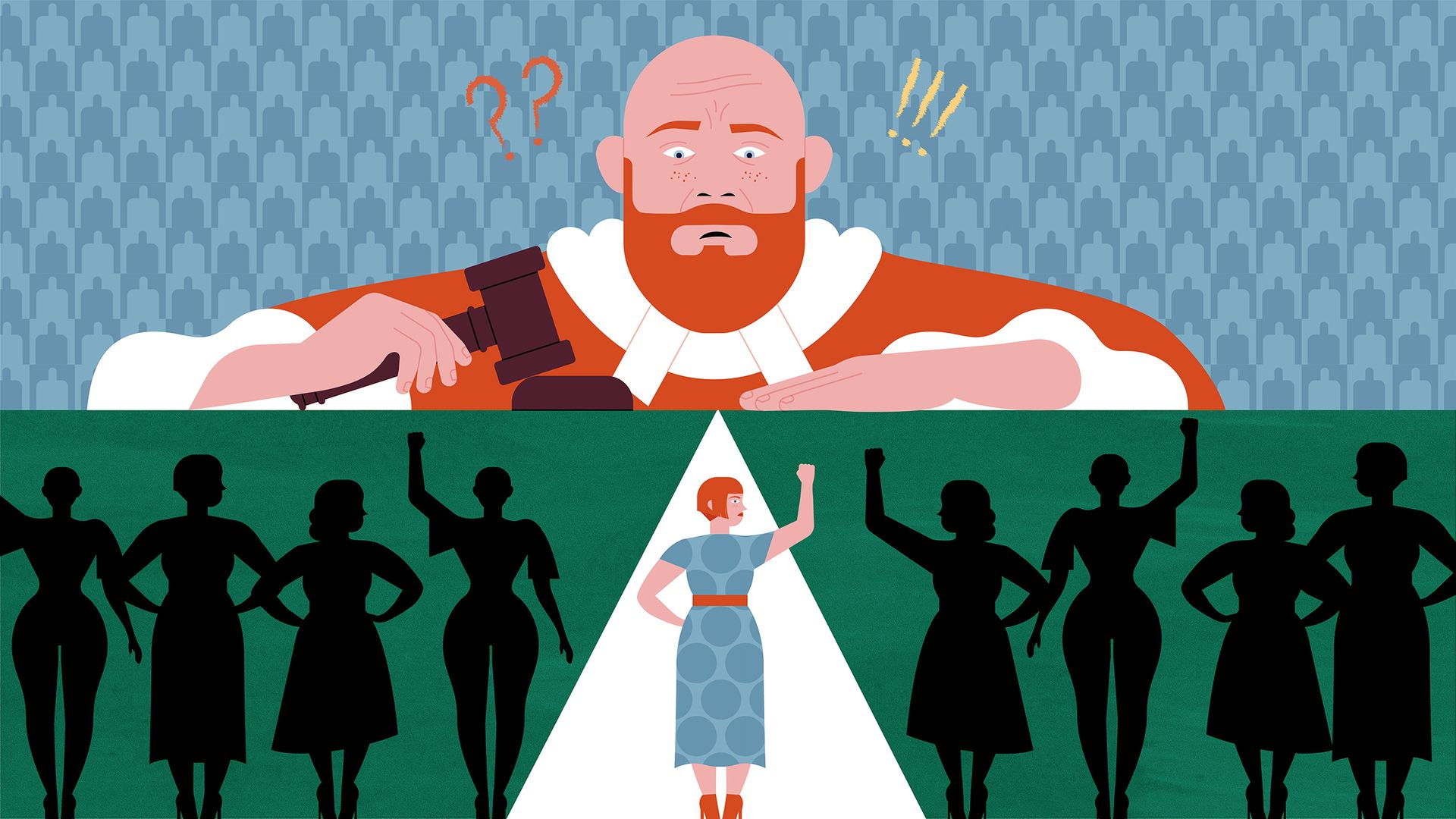 Intersyndicale des femmes du Quebec. Illustrations for a video about international women's right day