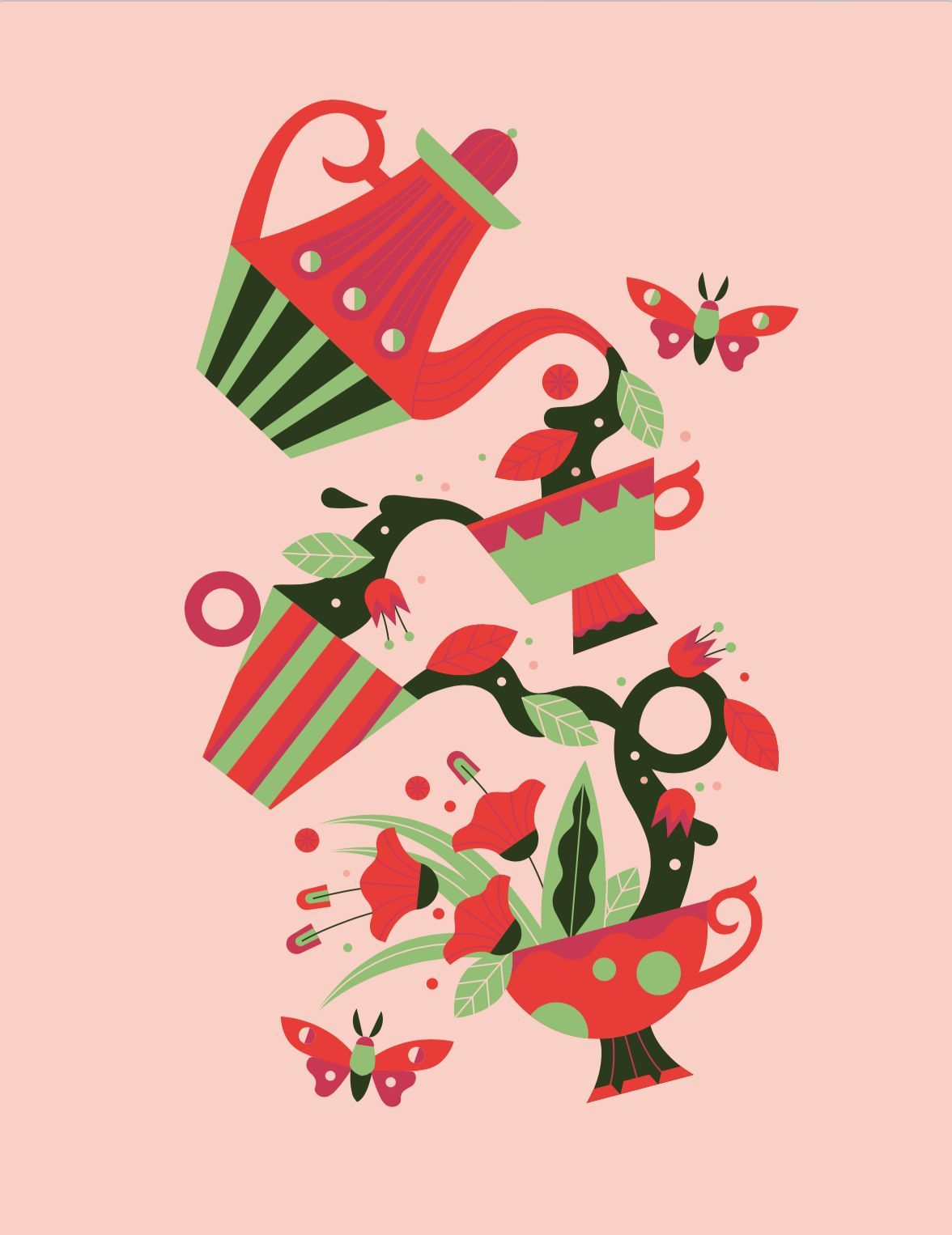 Ivanhoe Cambridge. Illustration for a campaign about Wonderland