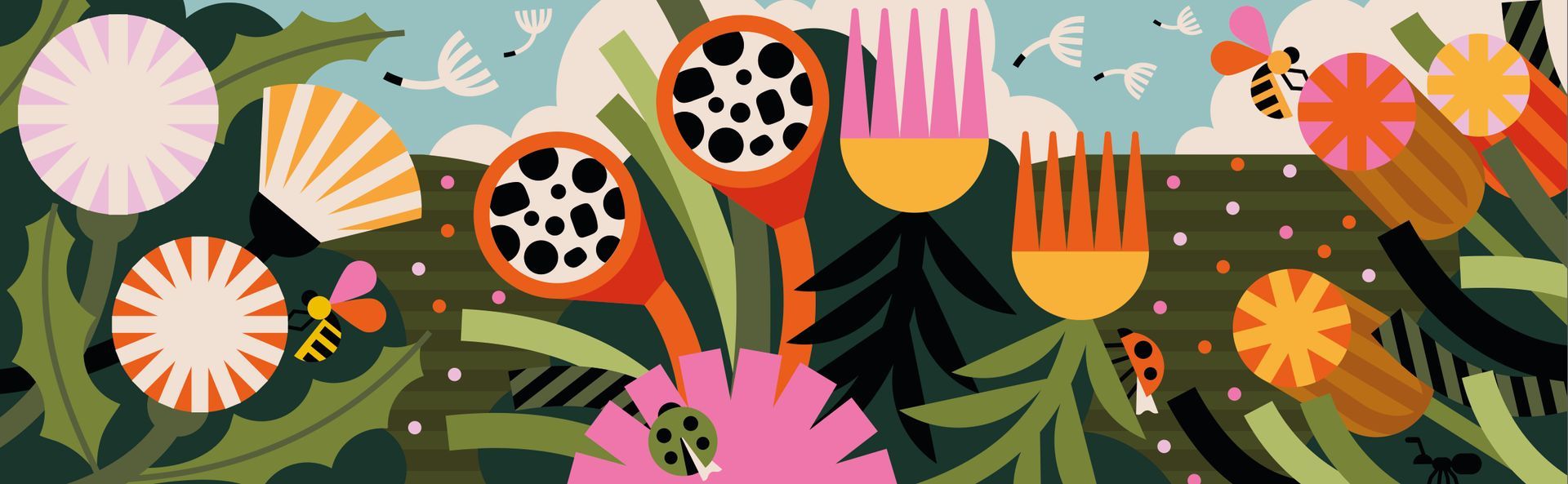 Palais des congres. Illustrations for a mural hallway