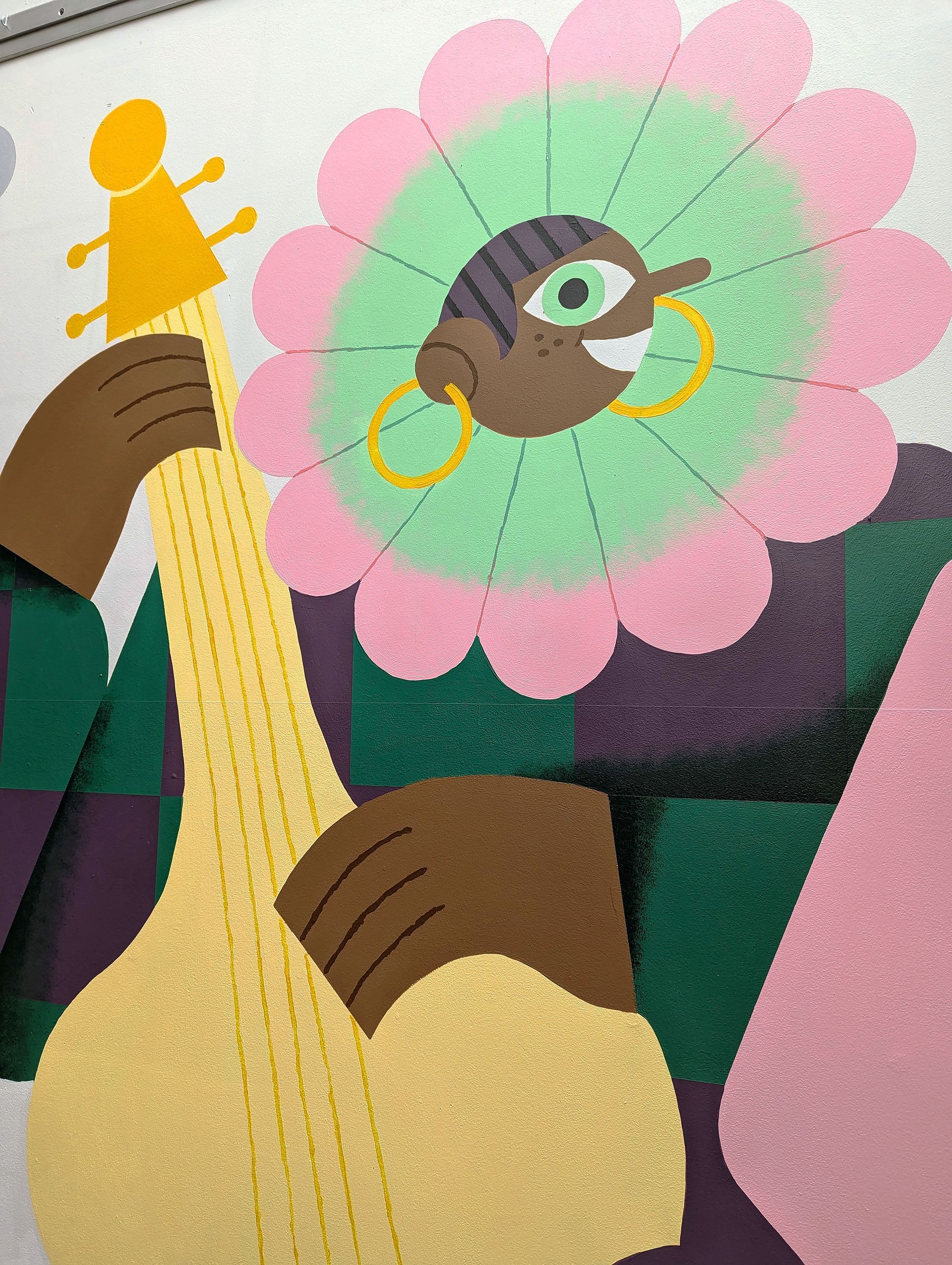 Palais des congres. Illustrations for a mural hallway
