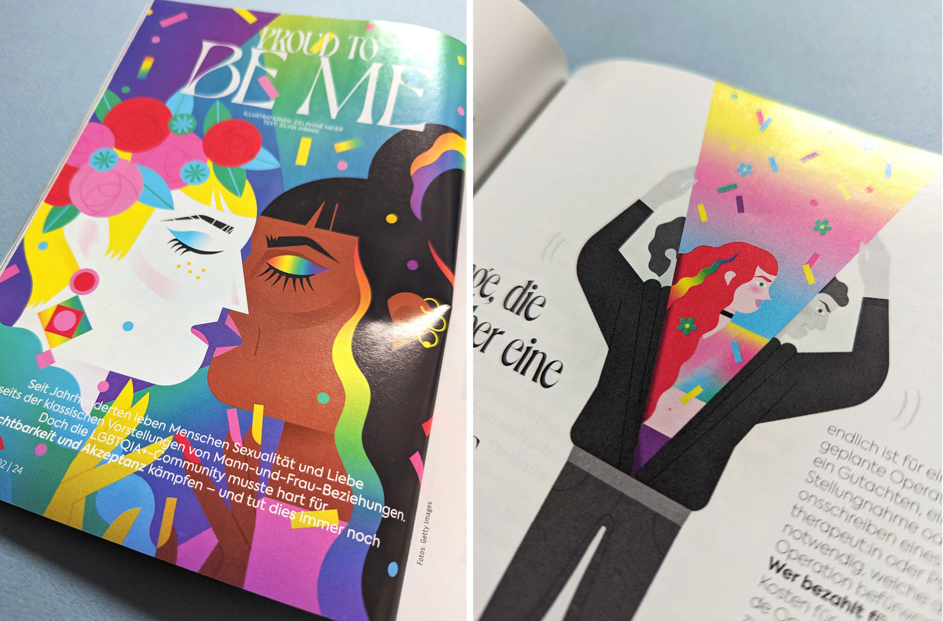 Glamour magazine Germany. The pride issue