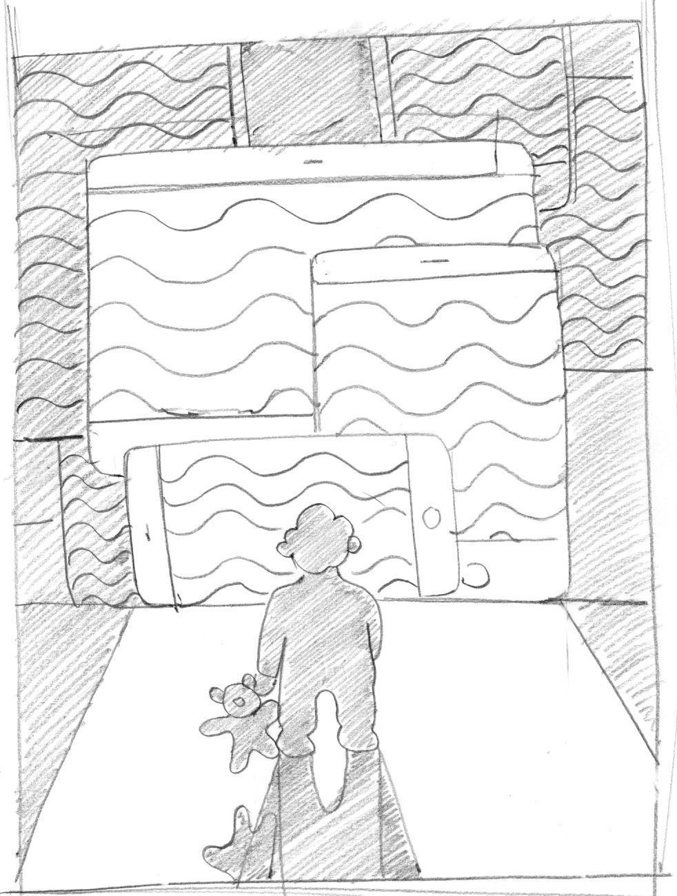 Quebec Science. sketch for the magazine, article about screen and parenting