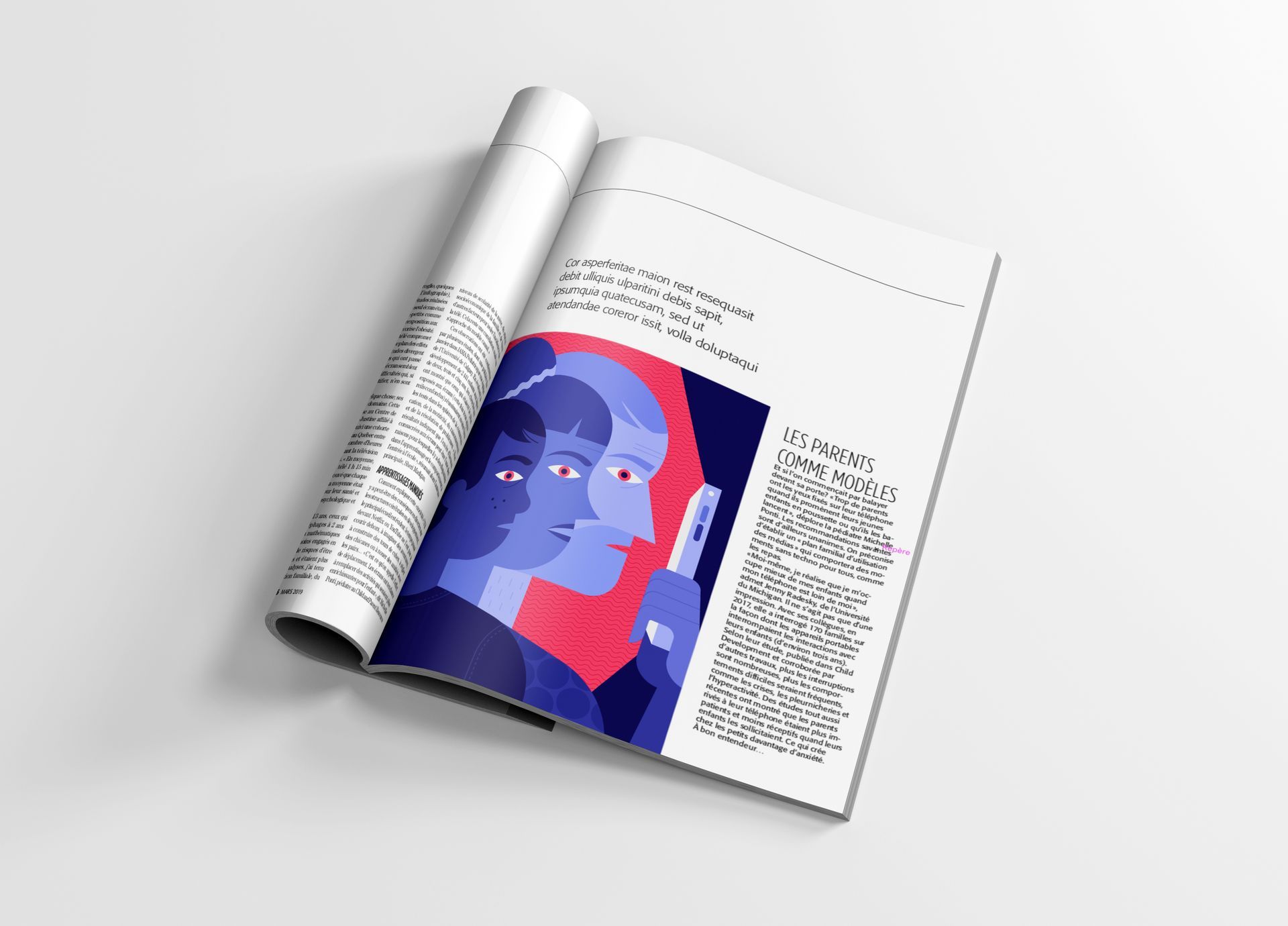 Science Quebec. Article about screen and parenting