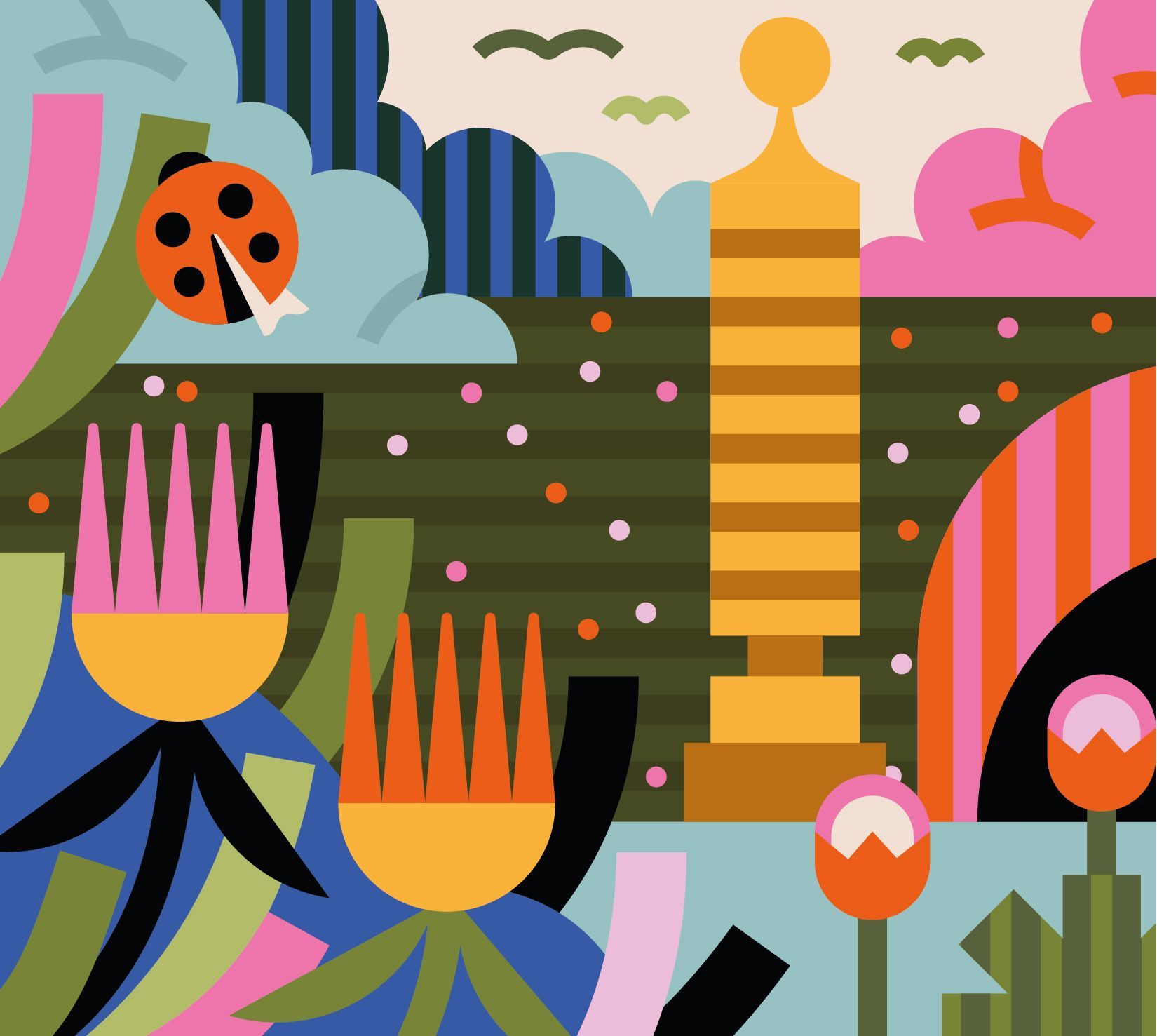 Quebec Science. Illustration for the magazine, article about screen and parenting