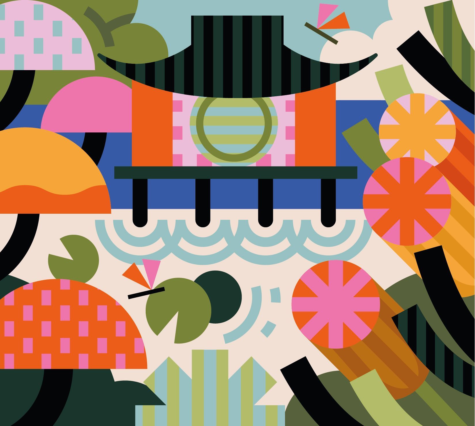 Ivanhoe Cambridge. Illustration for a campaign about Wonderland