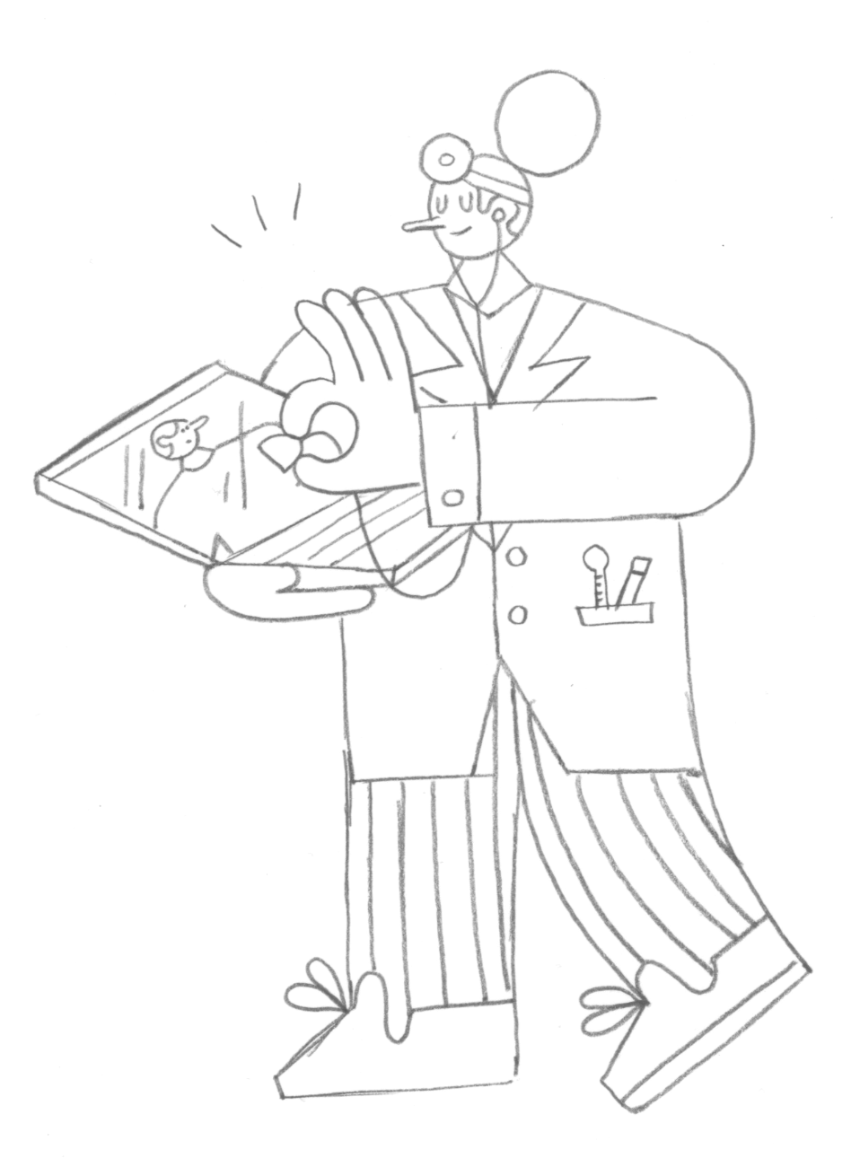 Reader's Digest. Sketch about doctor online appointment