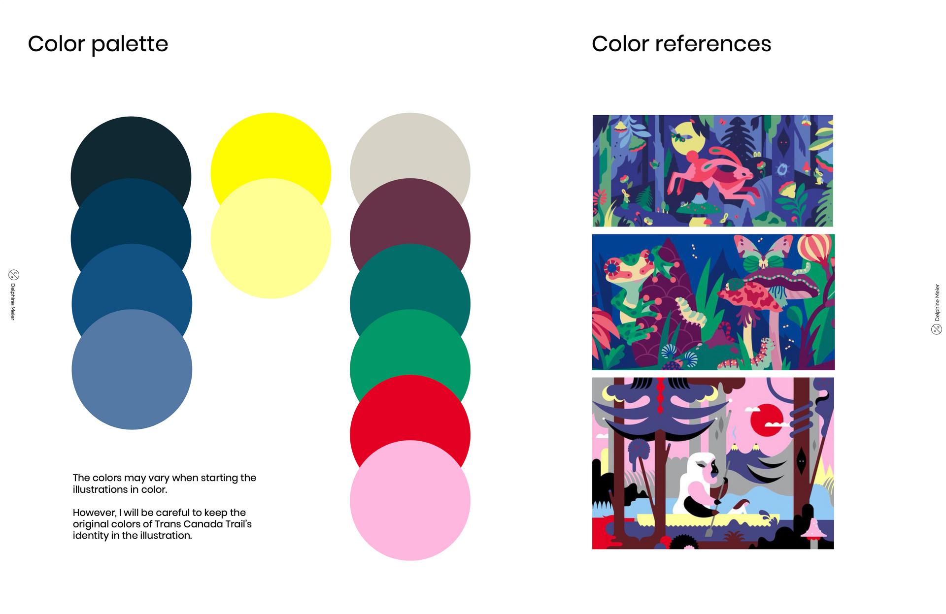 Transcanada trail. Illustration for web banner