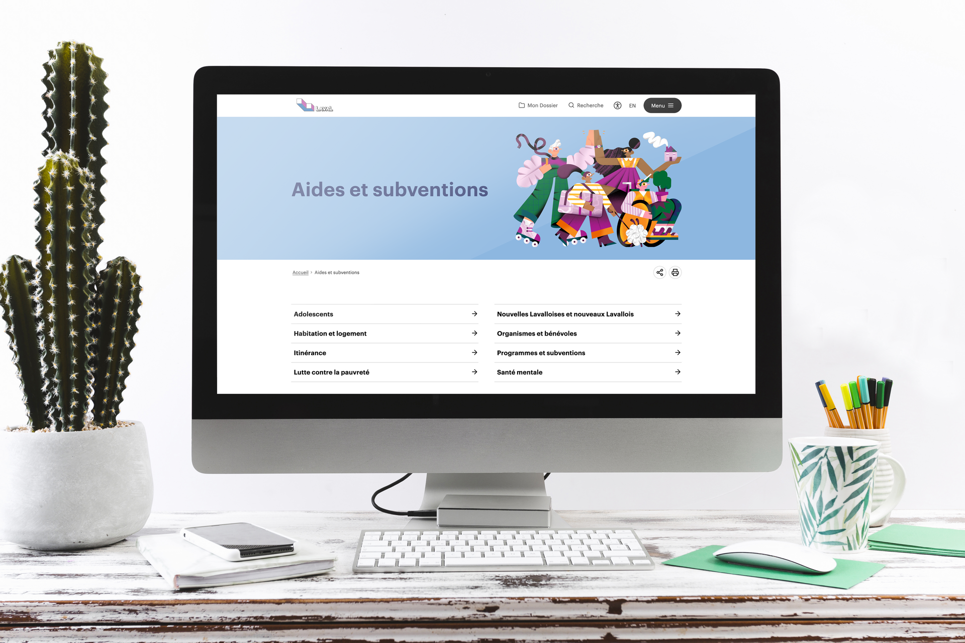 Laval. Illustrations for Laval's new website
