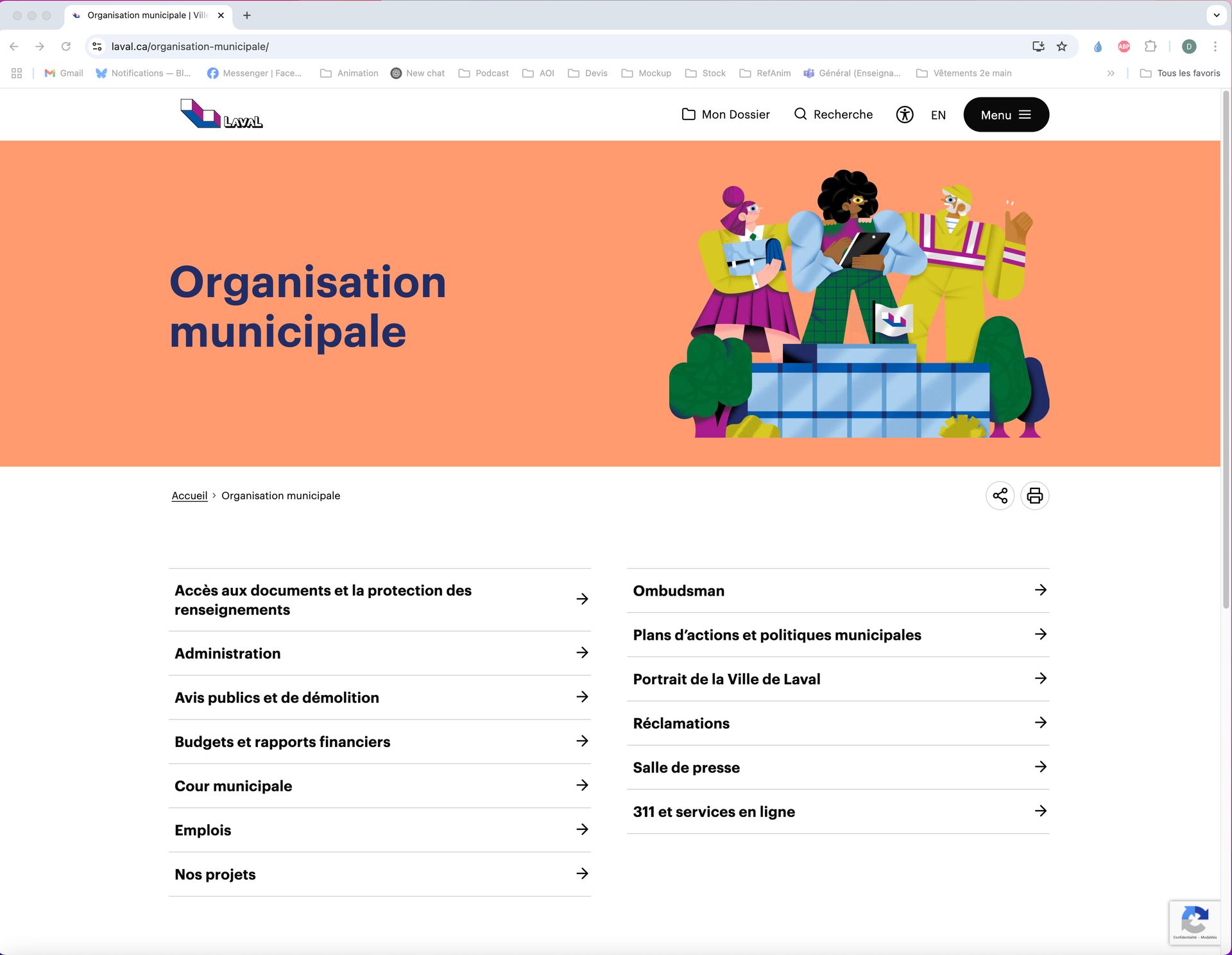Laval. Illustrations for the new website