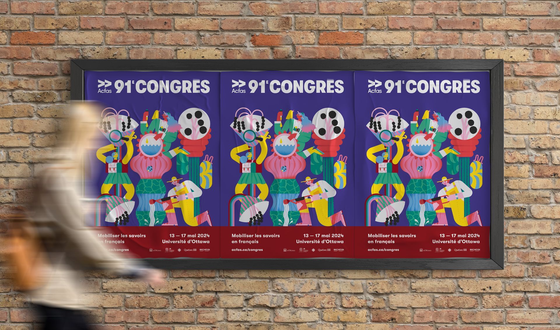 ACFAS. Illustration for the 91st congres in Ottawa