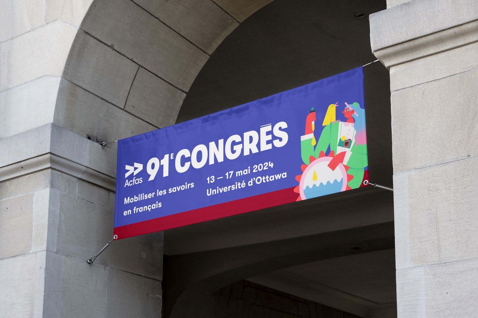 ACFAS. Illustration for the 91st congres in Ottawa