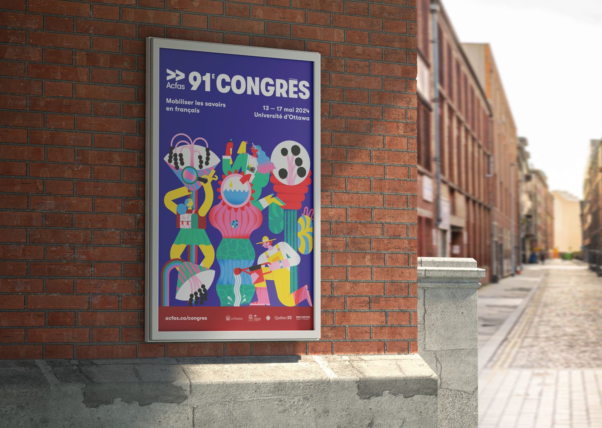 ACFAS. Illustration for the 91st congres in Ottawa
