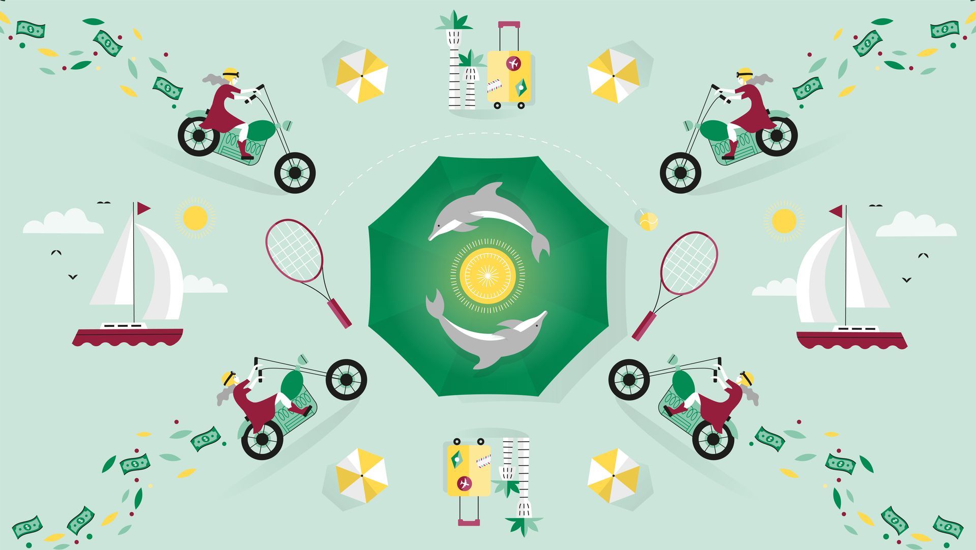 Desjardins. Illustrations for a advertising campaign about REER