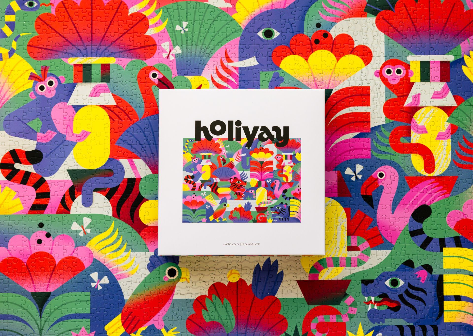 Holiyay. Illustration for a puzzle