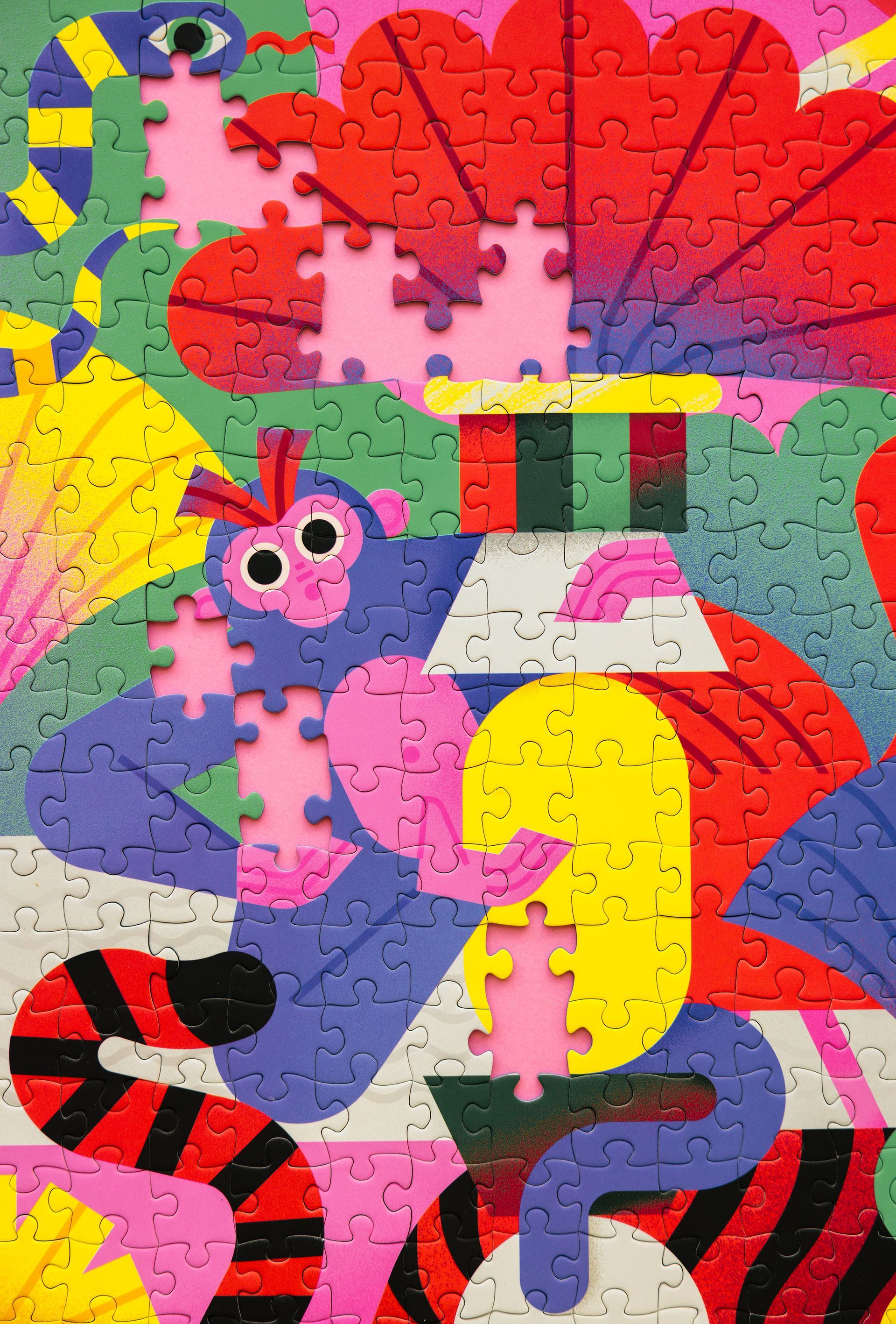 Holiyay. Illustration for a puzzle