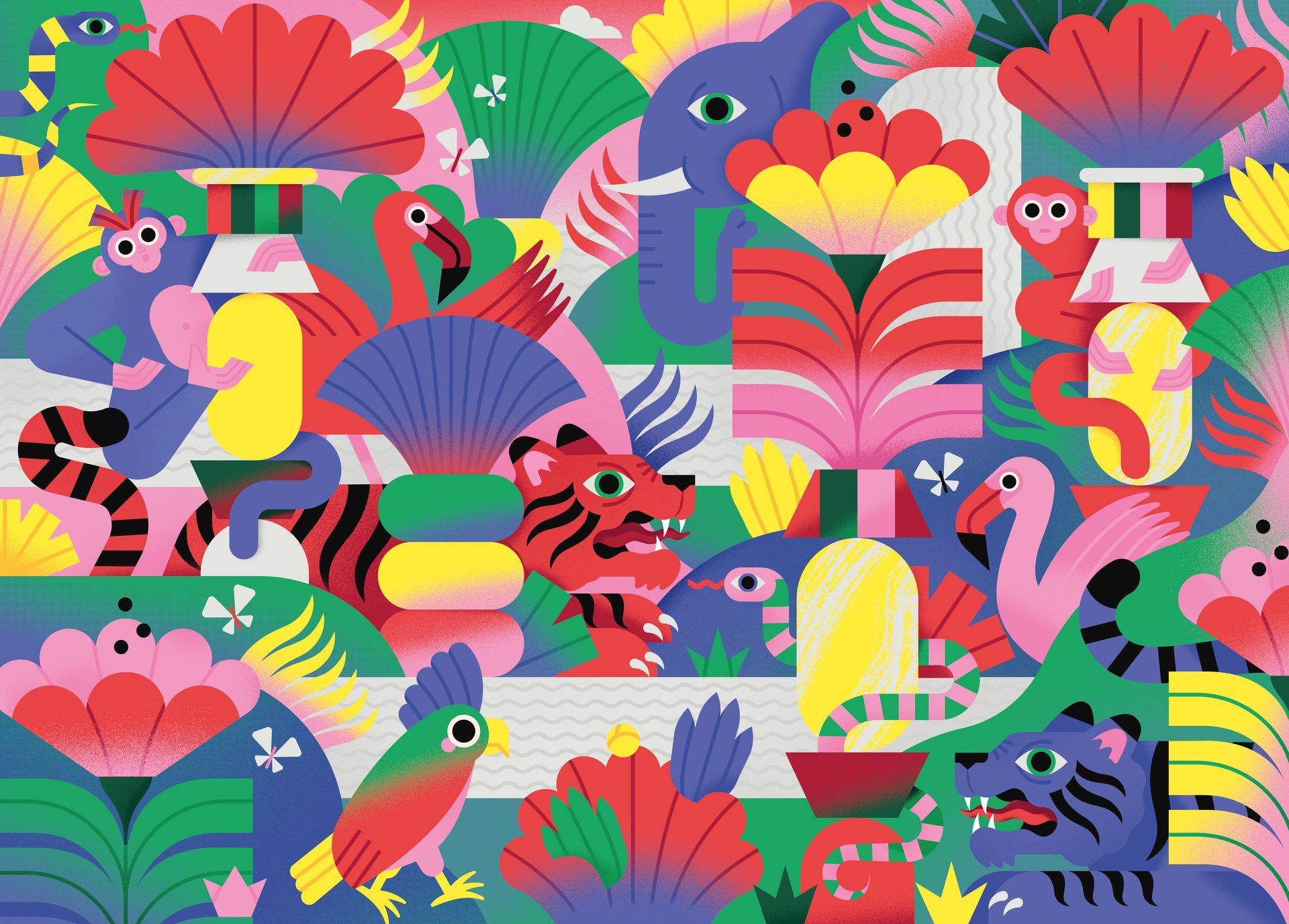 Holiyay. Illustration for a puzzle