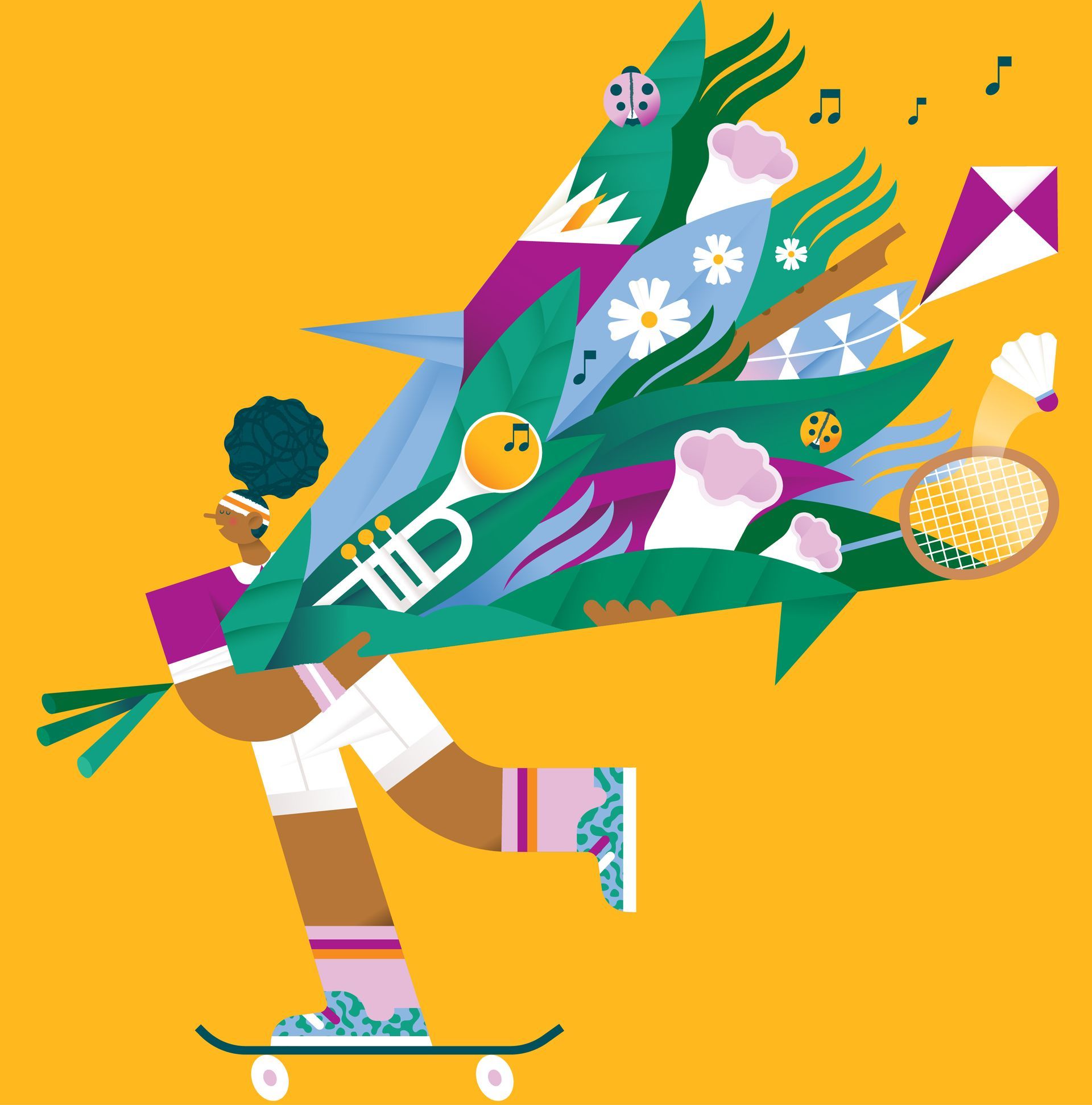 Laval. Illustrations for the summer program