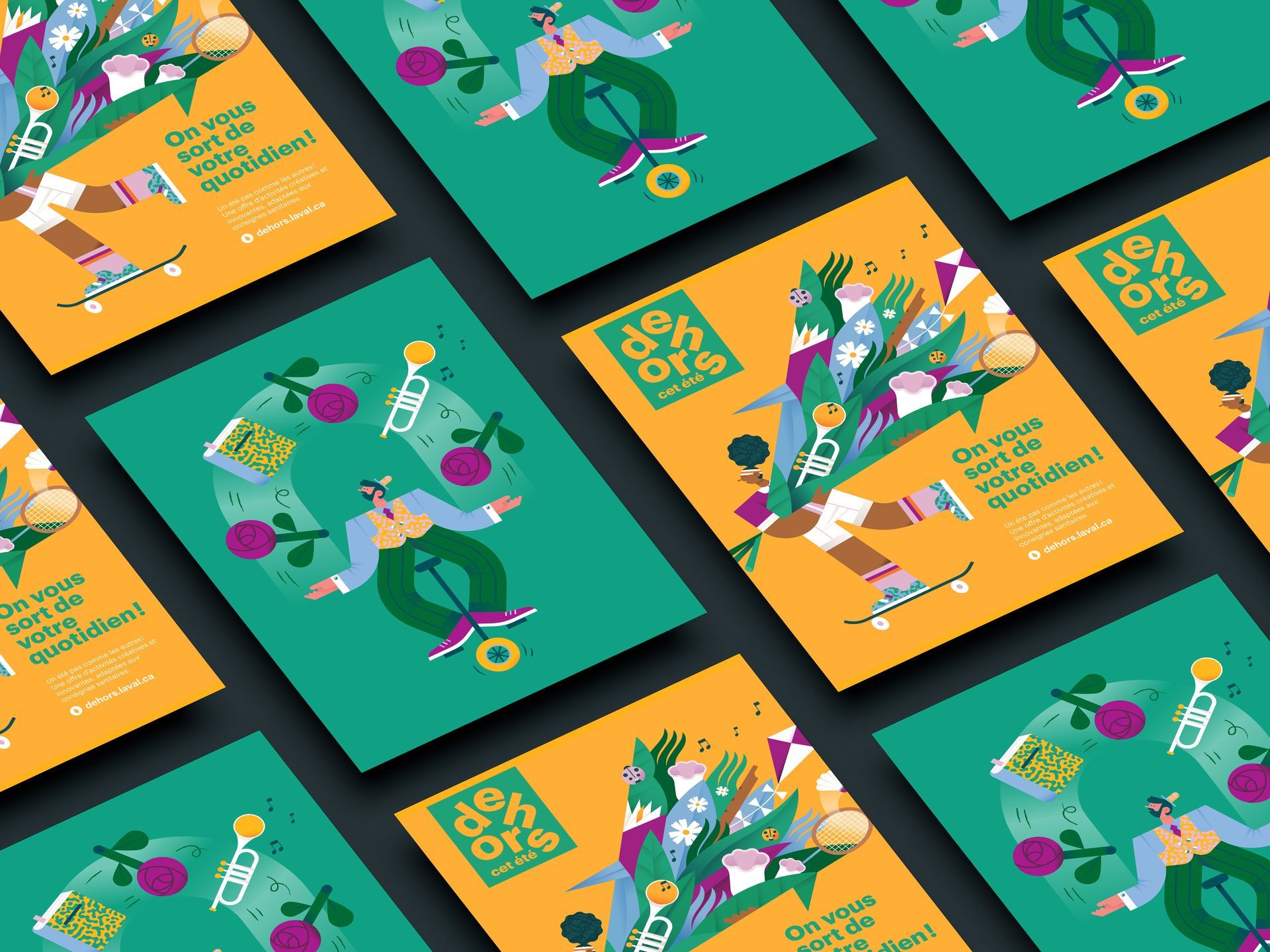 Laval. Illustrations for the summer program