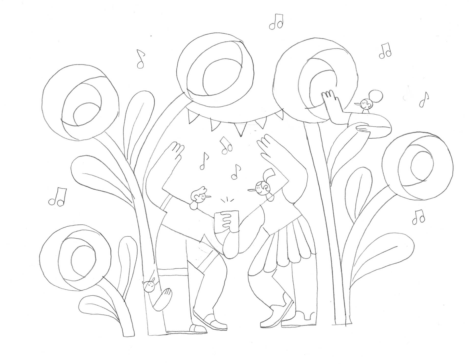 Laval. Illustrations for the summer program