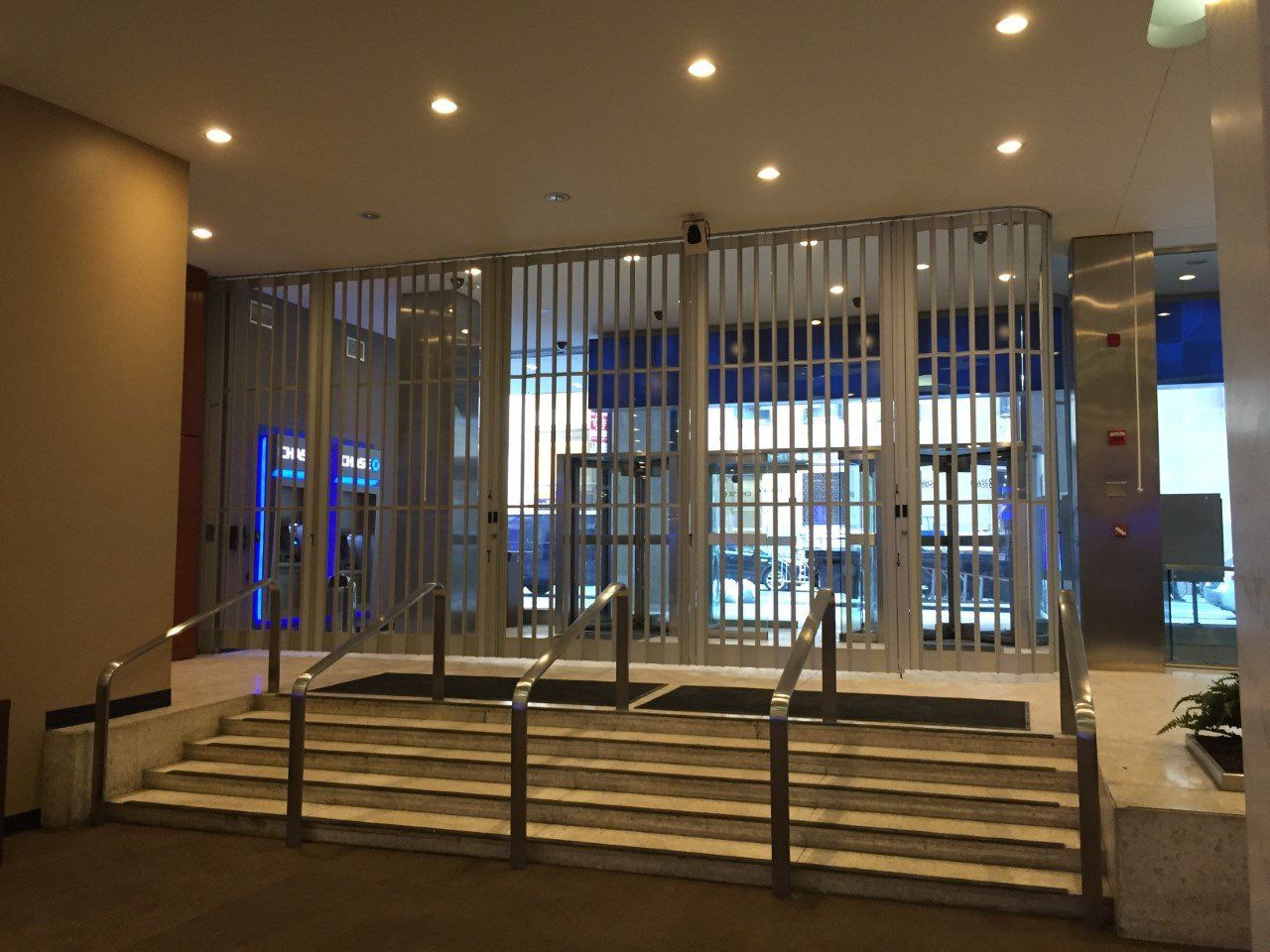 Sliding Gate In Bank Lobby - Brooklyn, NY - Thompson Overhead Door