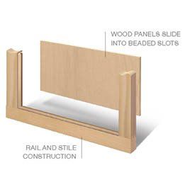 Recessed Panel Wood Garage Doors