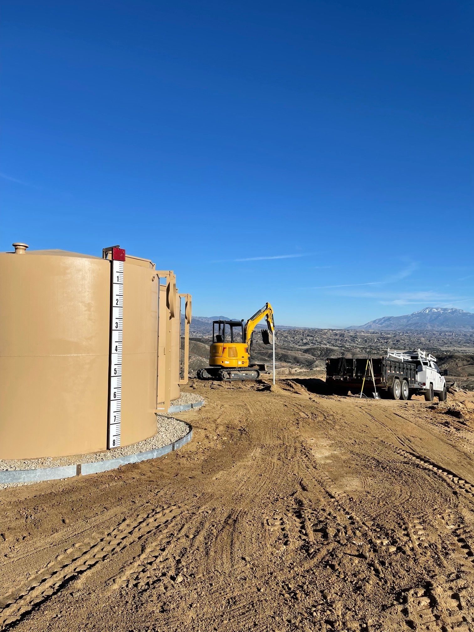 Municipal water tank installation