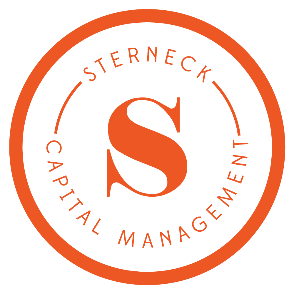 Orange circle logo with 