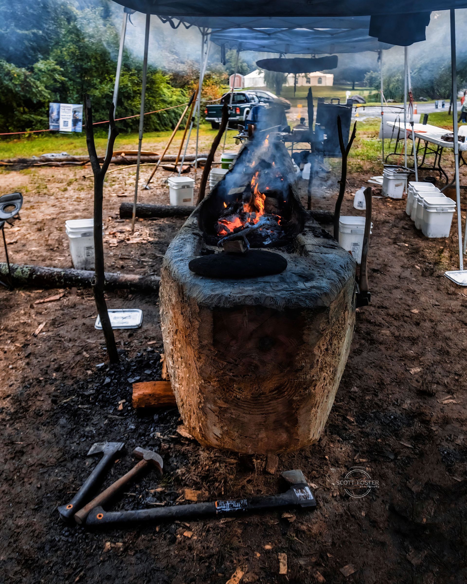 Scott Foster Photographed Mishoon Burn Out