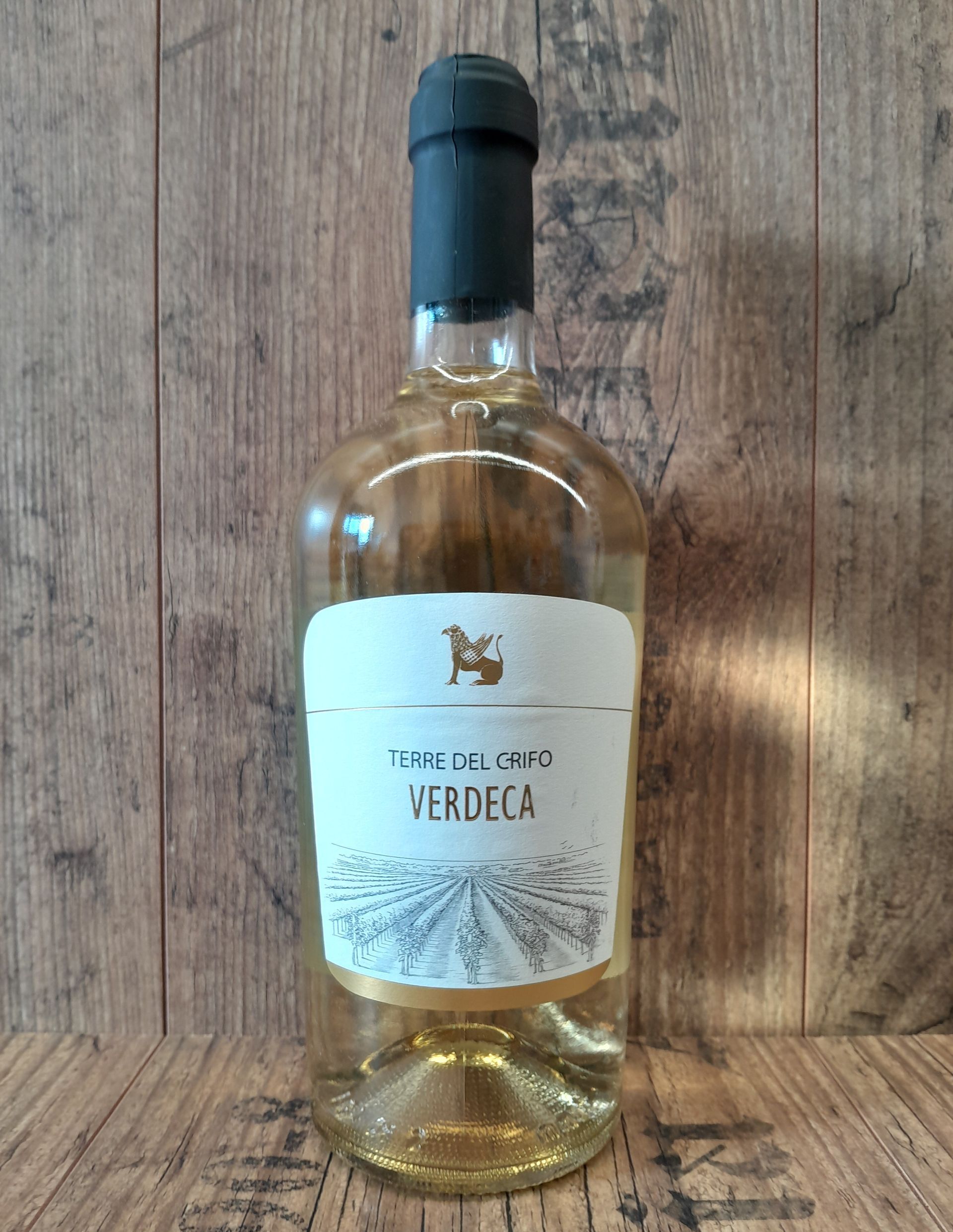 bottiglia di vino bianco fermo