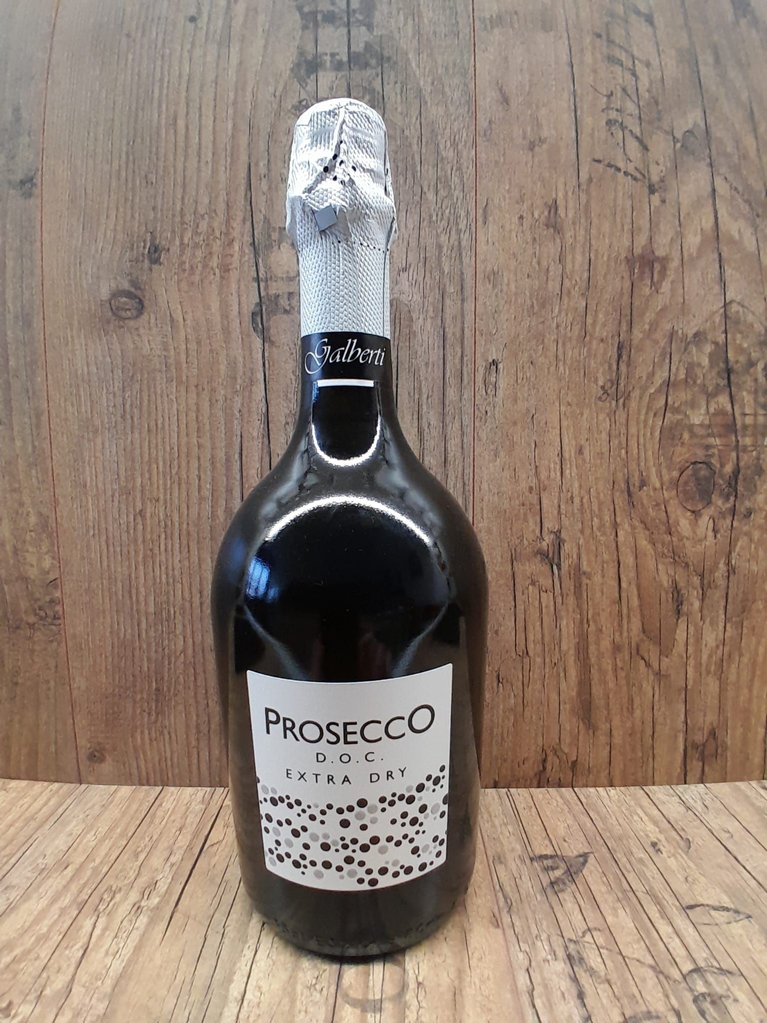 Una bottiglia di prosecco