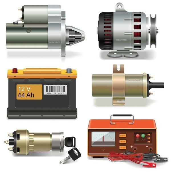 different types of electrical tools and gear