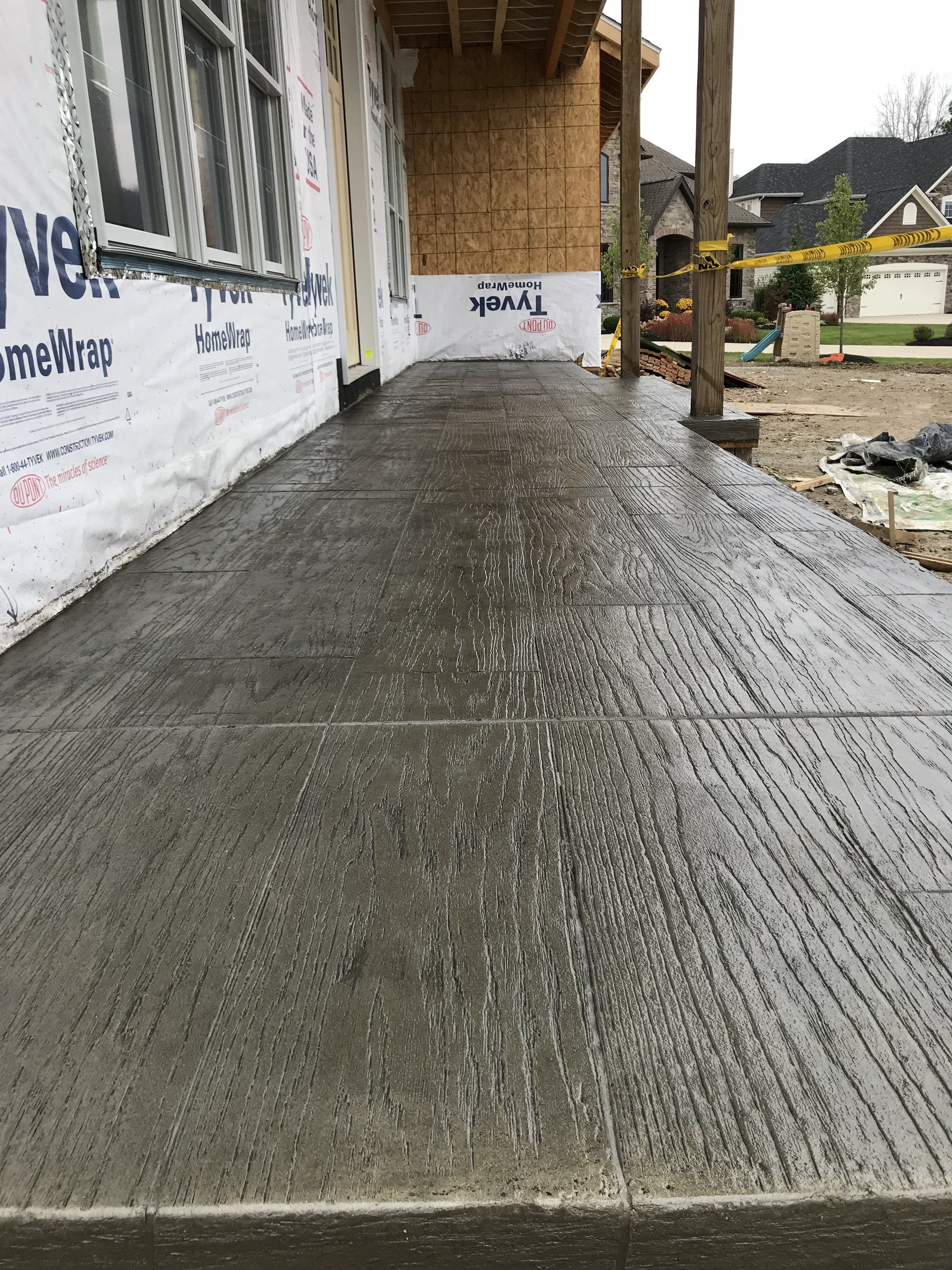 Wood Style Cement Slab | Strongsville, OH | Bella Cement