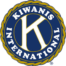 Kiwanis International logo: navy blue circle with white