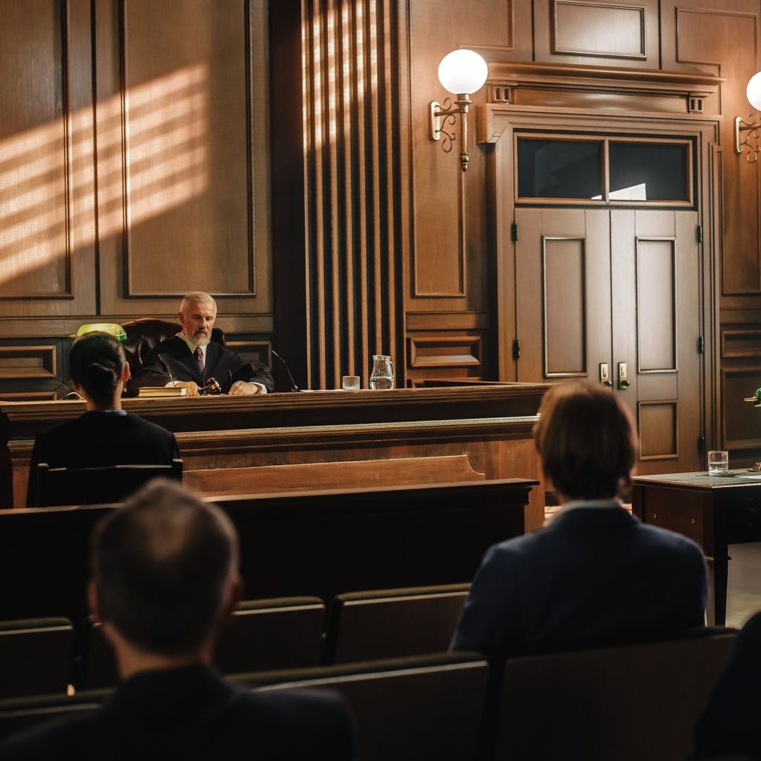 Courthouse image featuring judge
