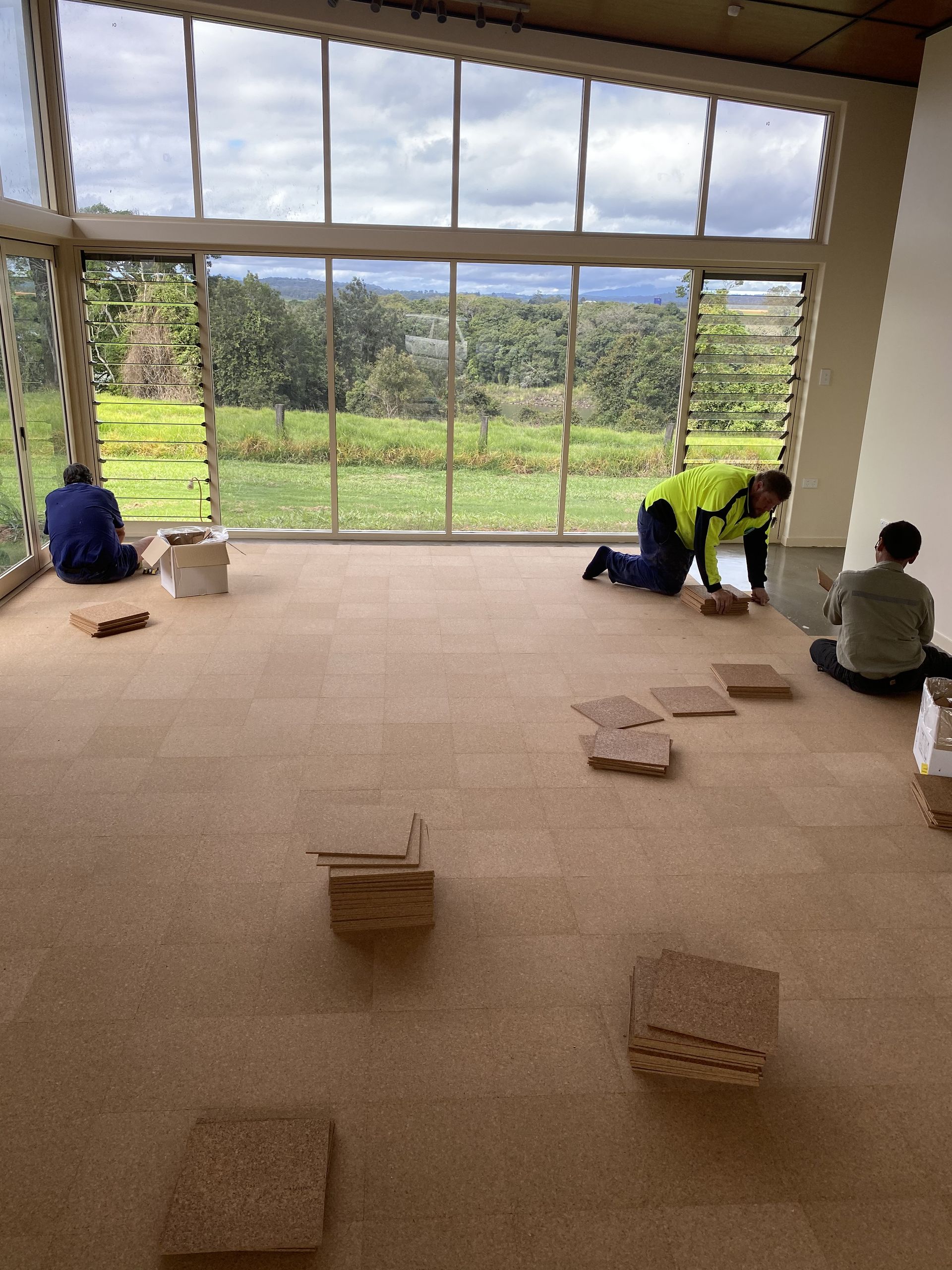 A Close Up of a Piece of Cork Flooring — John Chisholm Flooring in Manunda, QLD