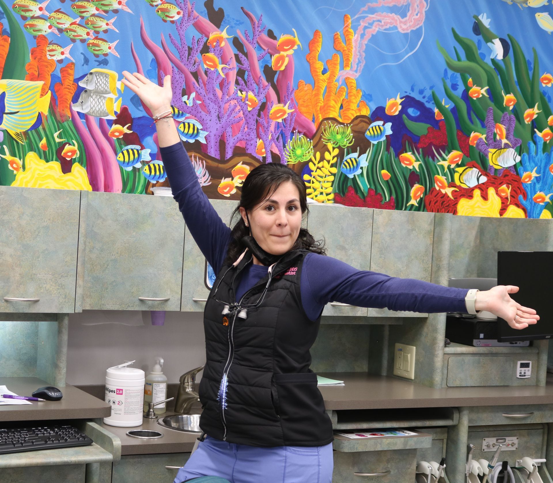 Dentistry 4 Kids - Dr. Richardson with patient