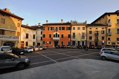 La piazza principale di Sacile