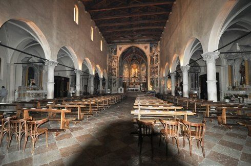 Interno della chiesa di Sacile