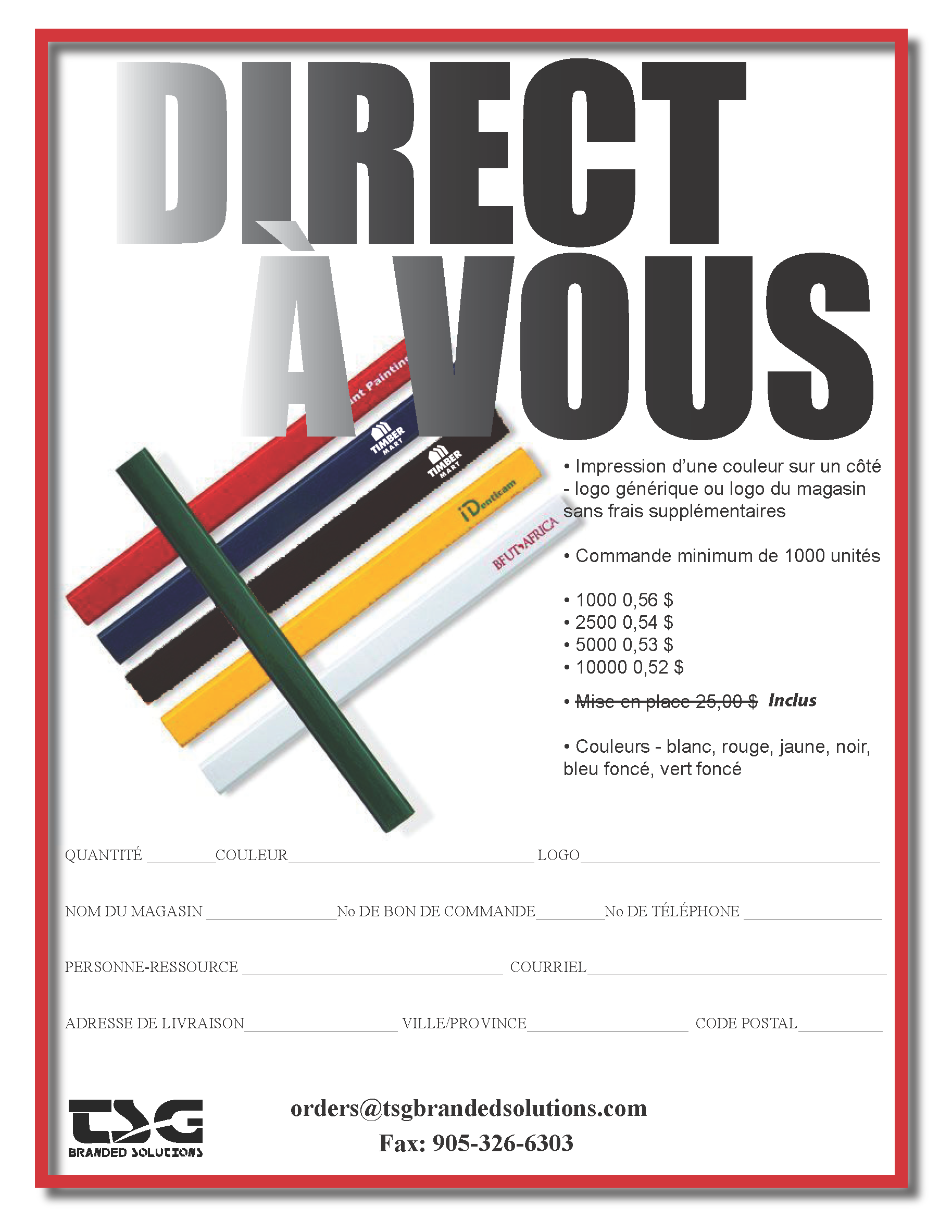 Crayons de charpentier 2025