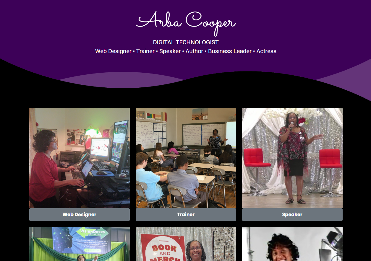 A woman is holding a cell phone and pointing at it.