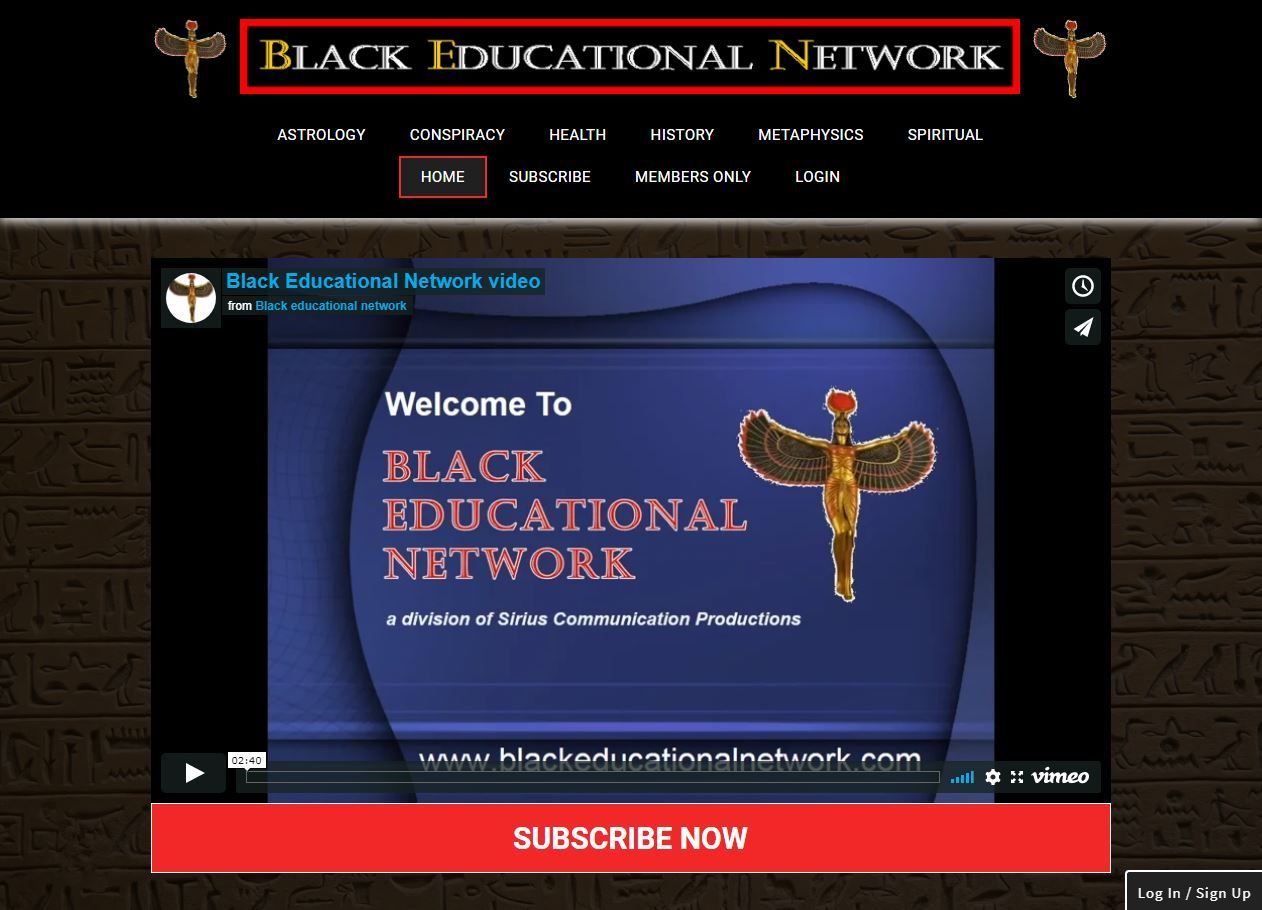 A website for the black educational network