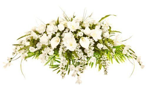 composizione floreale per cerimonia funebre