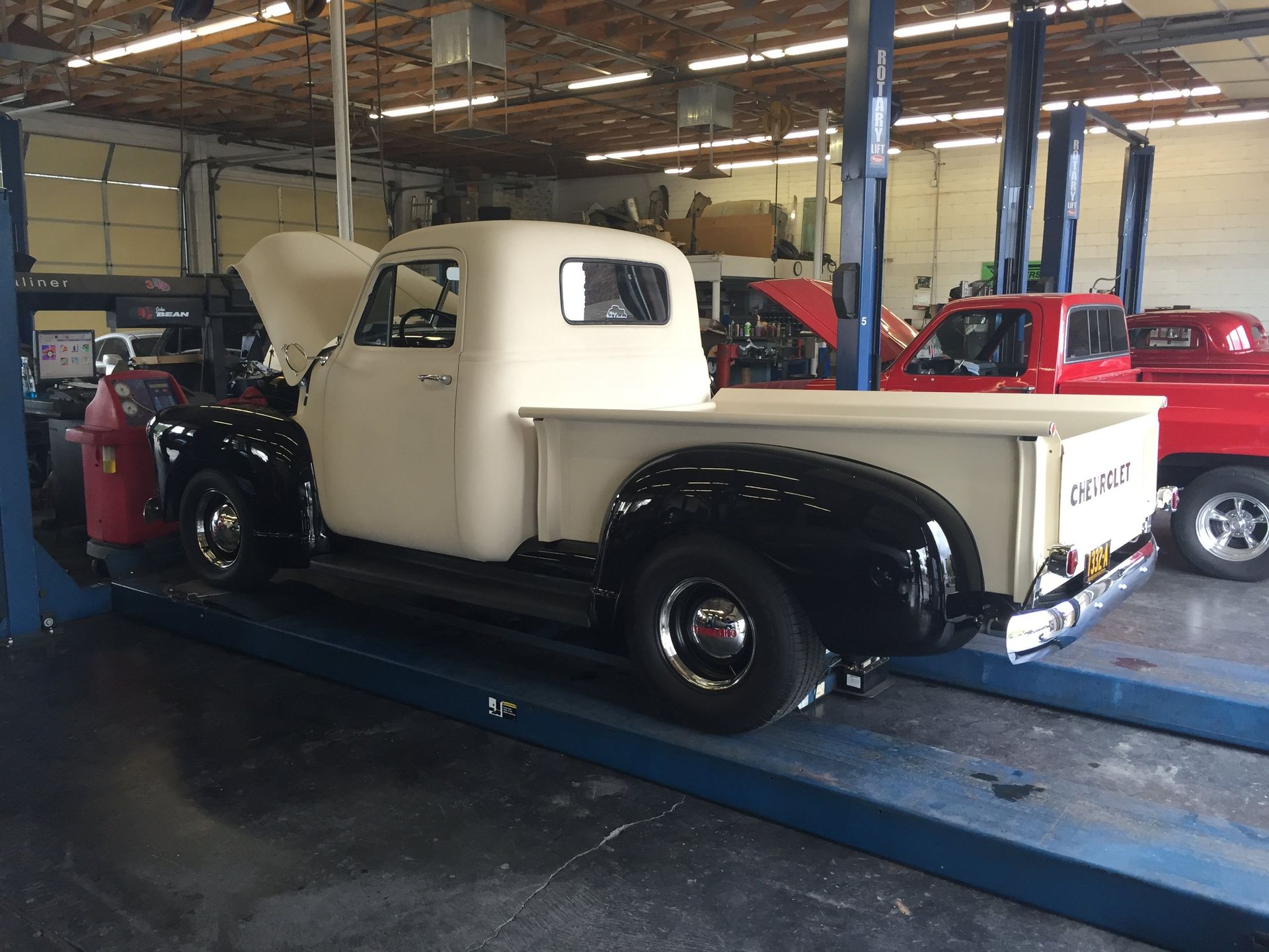 We work on classic cars and trucks