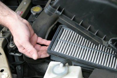 Inspecting engine air filter