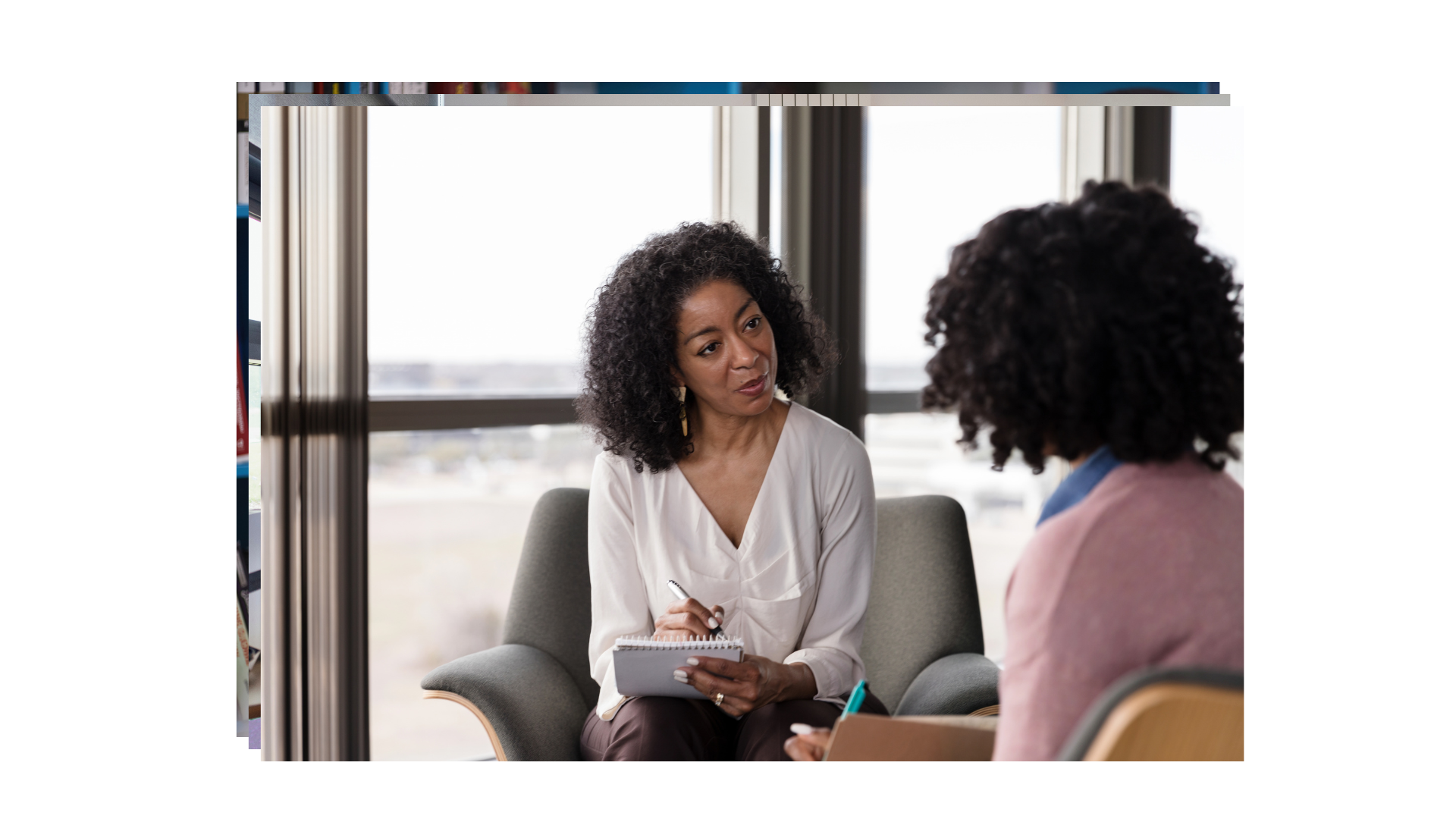 Two women in a session