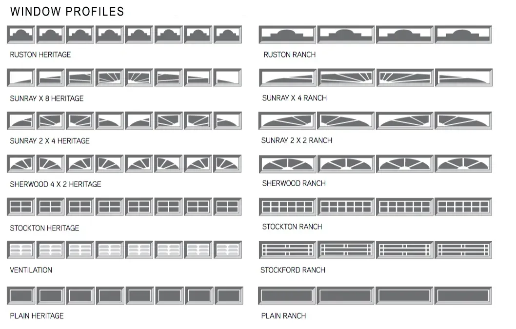 There Are Many Different Types of Window Profiles — Hastings Garage Door Services in Port Macquarie