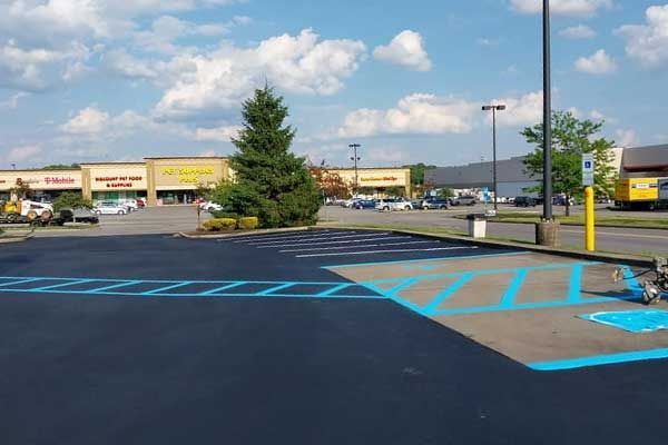 Mall Parking Lot Paving